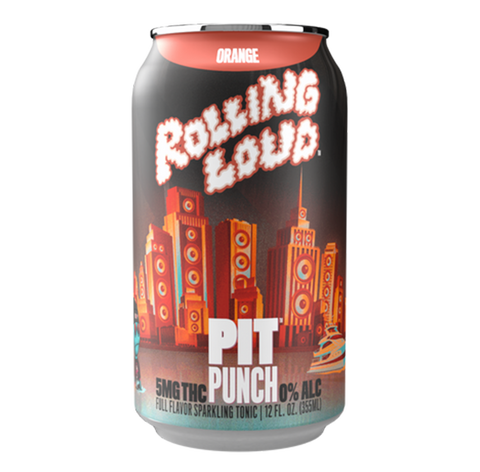 THC Orange Soda (4-pack, 5 mg each) - Cheech & Chong x Rolling Loud