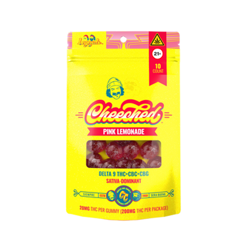 Sativa Delta-9 THC Gummies - Pink Lemonade (200 mg THC + 50 mg CBC + 50 mg CBG)