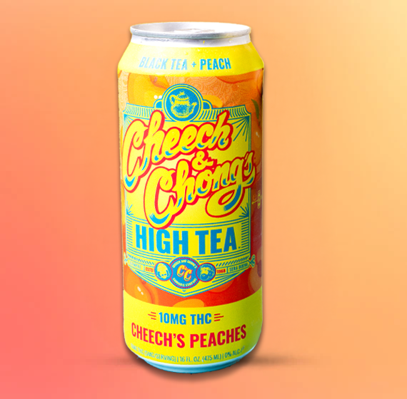 THC Iced Tea - Cheech's Peaches  (4-pack, 10 mg each)