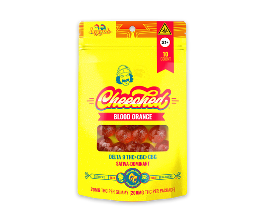 Sativa Delta-9 THC Gummies  - Blood Orange (200 mg THC + 50 mg CBC + 50 mg CBG)