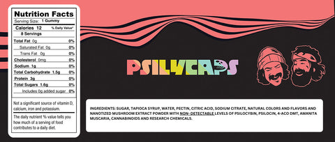 Psilycaps Legal Magic Mushroom Gummies - Mystical Melon