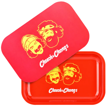 C&C Metal Rolling Tray - Red Faces