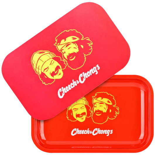 C&C Metal Rolling Tray - Red Faces