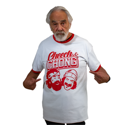 Retro Ringer Tee – Red