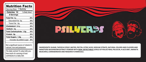 Psilycaps Legal Magic Mushroom Gummies - Surreal Strawberry